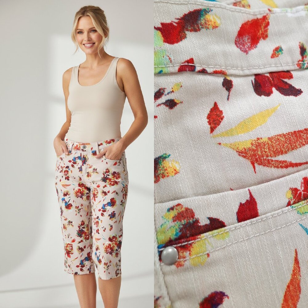 Fall colors denim capri pants - Gloria Vanderbilt brand